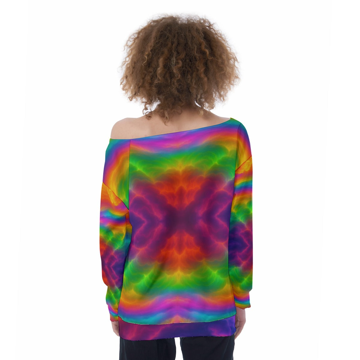 Women's Off-Shoulder Sweatshirt