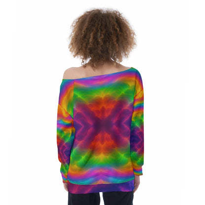 Women's Off-Shoulder Sweatshirt