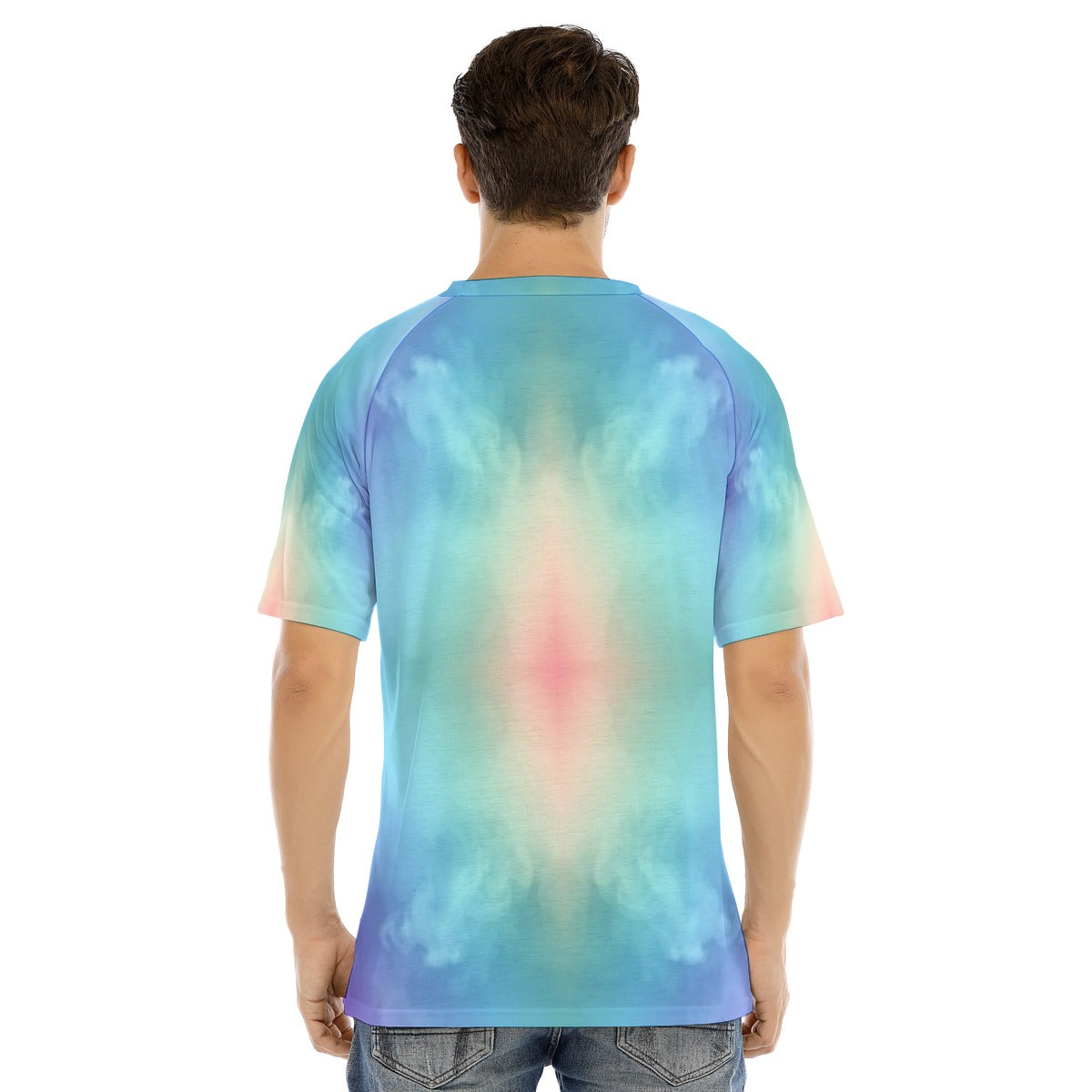Men's Raglan Sleeve T-shirt With Button Closure