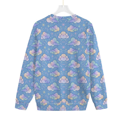Unisex Drop-shoulder Knitted Fleece Sweater - view 2