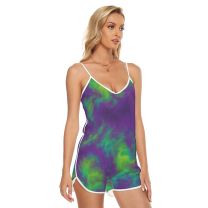 Women's V-neck Cami Romper