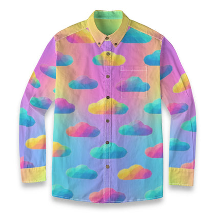 Men's Casual Lapel Long Sleeve Shirt|125GSM Cotton
