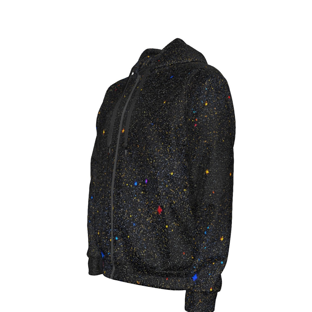 Unisex Zipper Hoodie With Black Lining