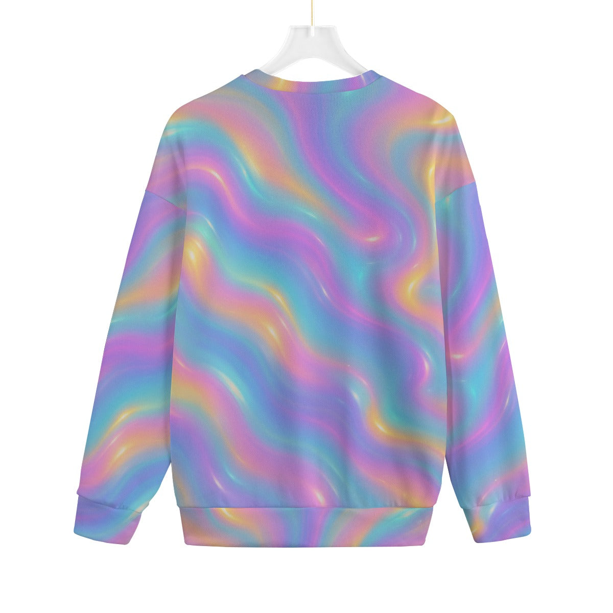 Unisex Drop-shoulder Knitted Fleece Sweater - view 2