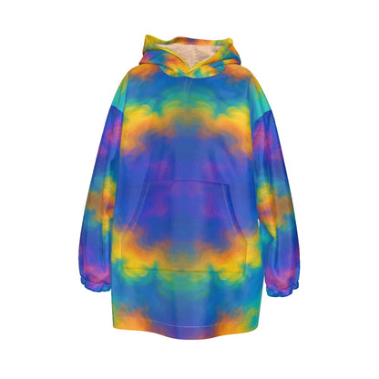 Unisex Kid's Sherpa Fleece Hoodie Blanket