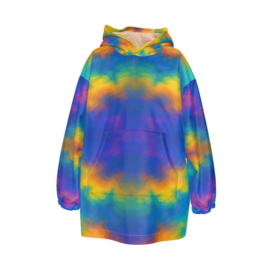 Unisex Kid's Sherpa Fleece Hoodie Blanket