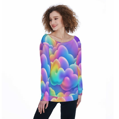 Women's Off-Shoulder Sweatshirt