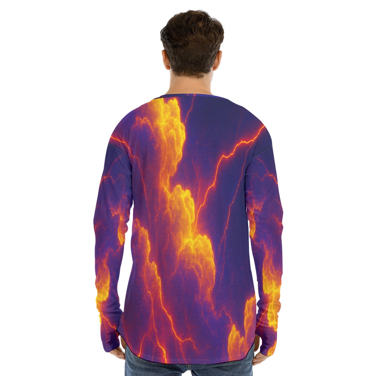 Men's Fingerless Long Sleeve T-shirt