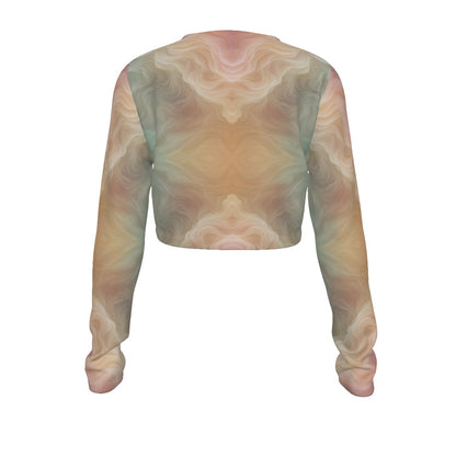 Women's Round Neck Crop Top T-Shirt