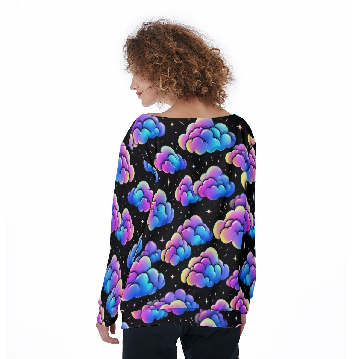 Women's Off-Shoulder Sweatshirt