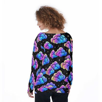 Women's Off-Shoulder Sweatshirt