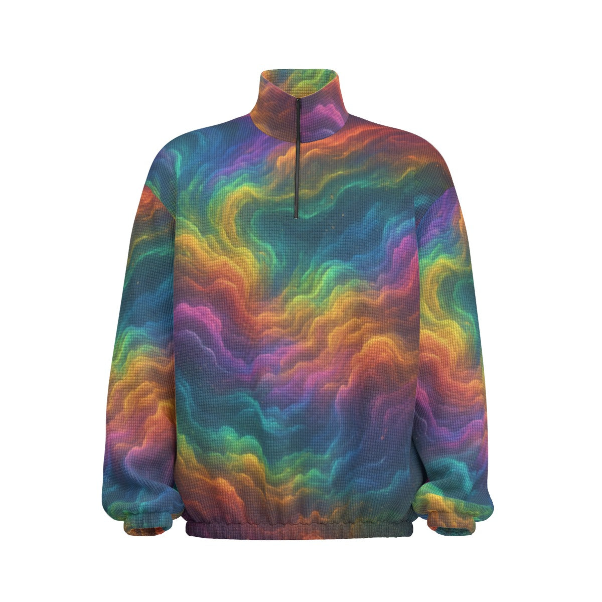 Unisex Turtleneck Zippered Sweatshirt