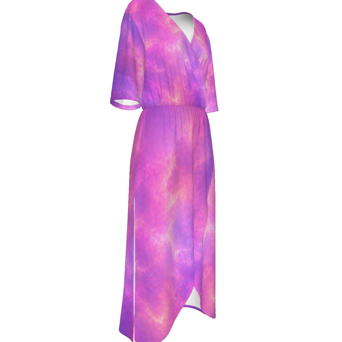 Women's Short Sleeve V-neck Dress