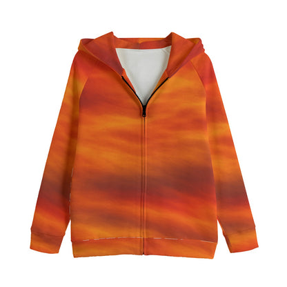 Unisex Kid's Zip Up Raglan Sleeve Hoodie | 310GSM Cotton