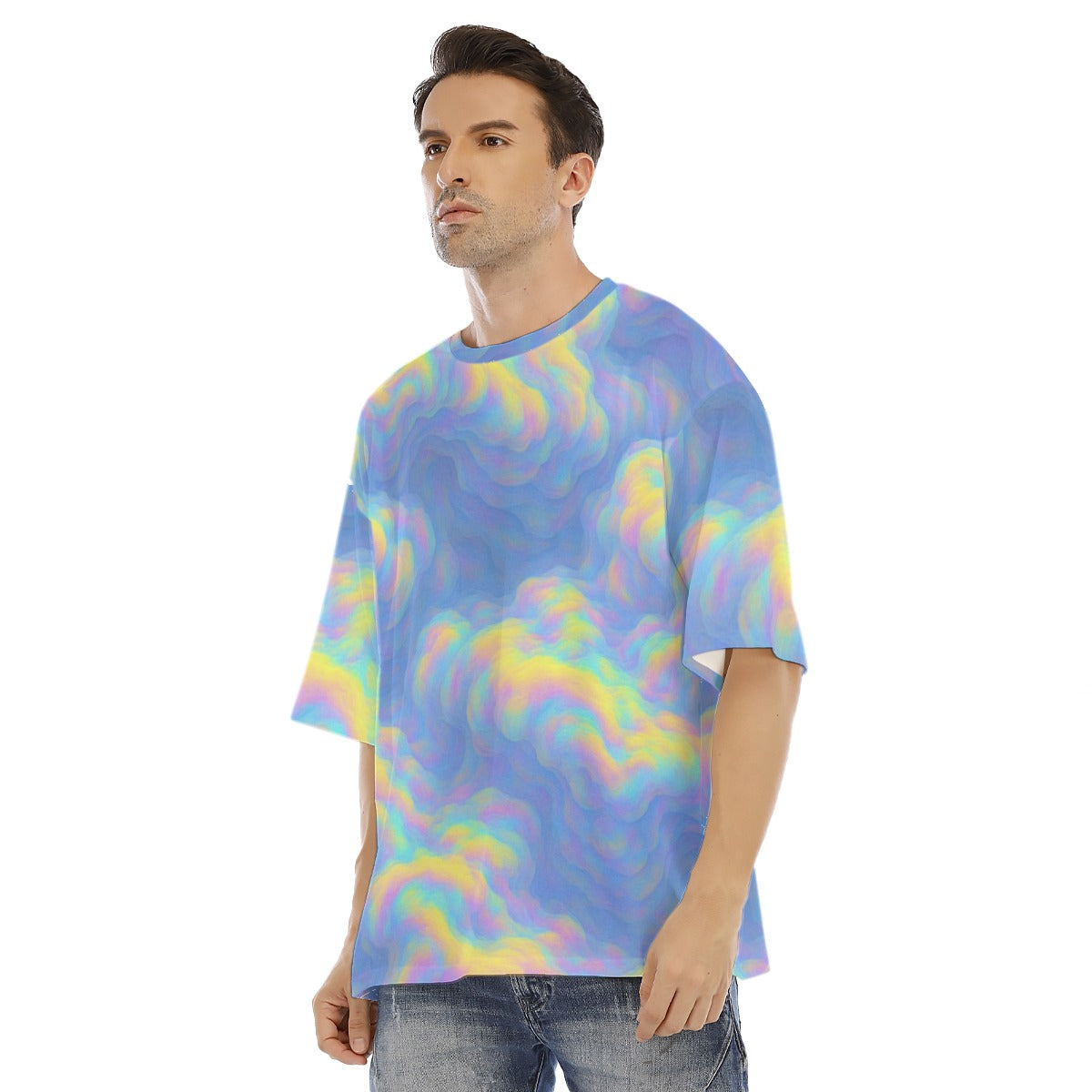 Men's Drop Shoulder T-shirt With Short Sleeve