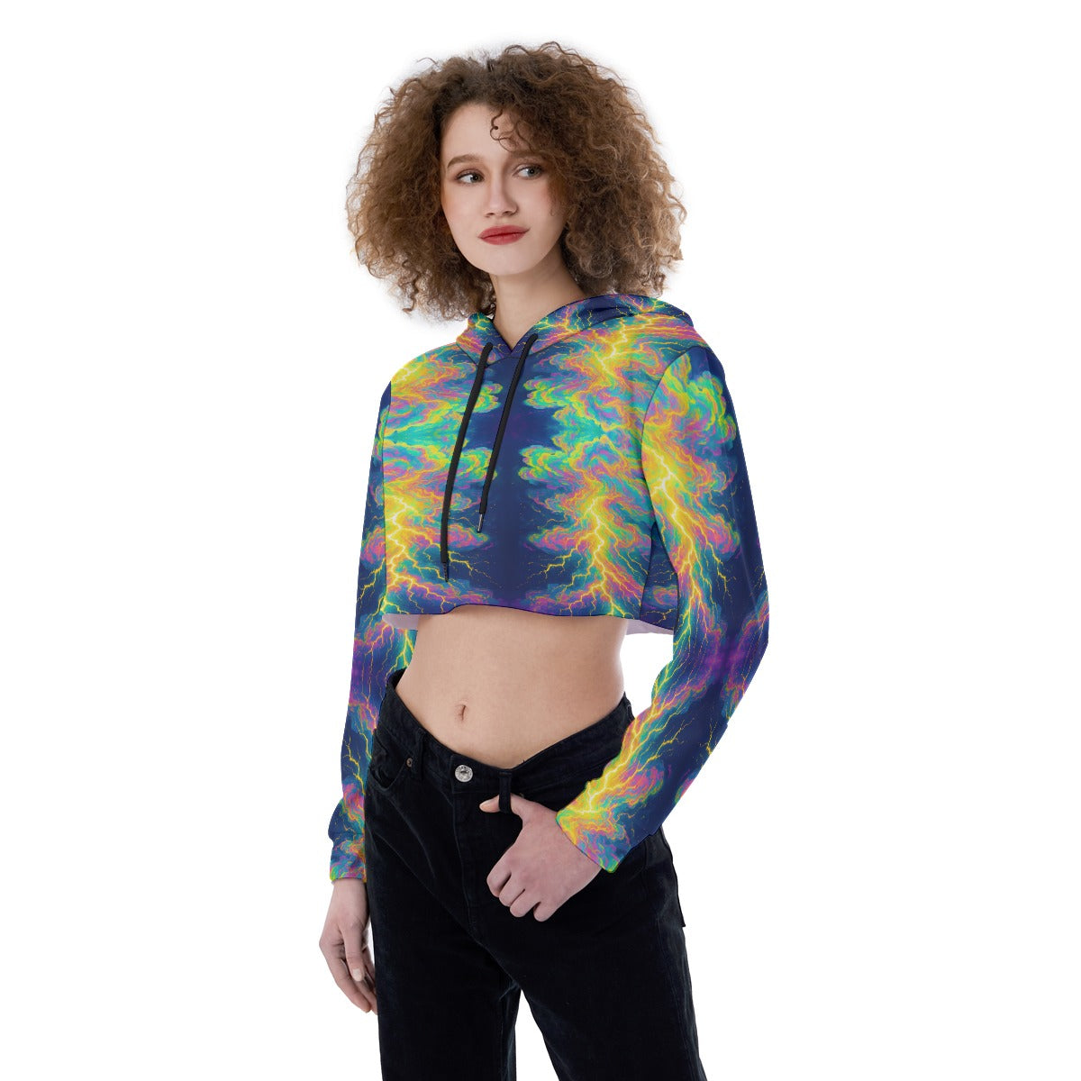 Women's Crop Top Hoodie