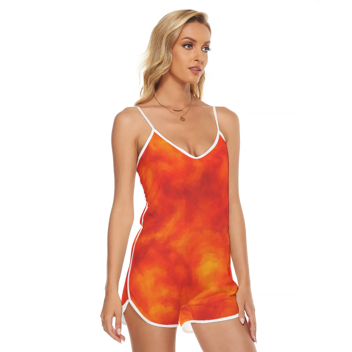 Women's V-neck Cami Romper