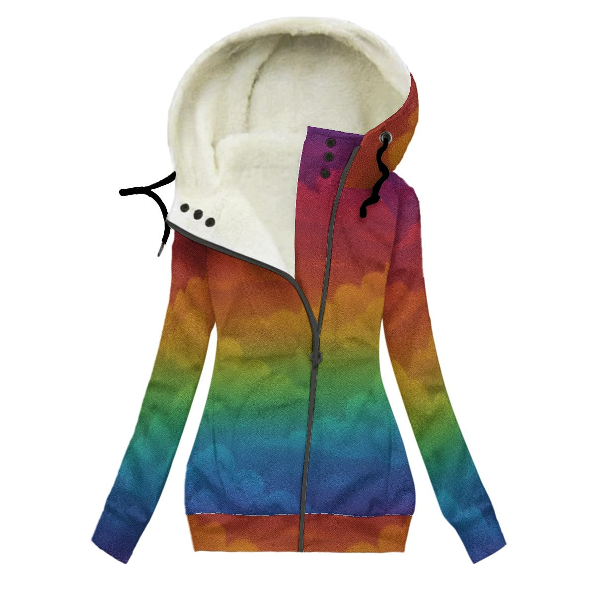 Women's Long Jacket With Fleece Lining