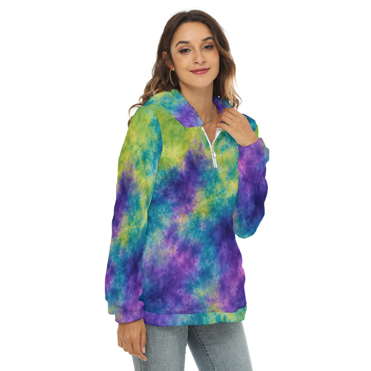 Women’s Borg-Fleece Half-Zip Hoodie - view 2