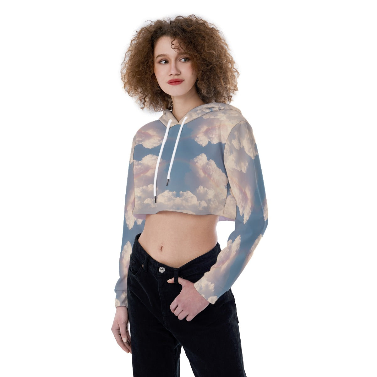 Women's Crop Top Hoodie