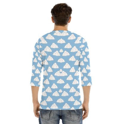 Men's Bracelet Sleeve T-shirt With Button Closure - view 4