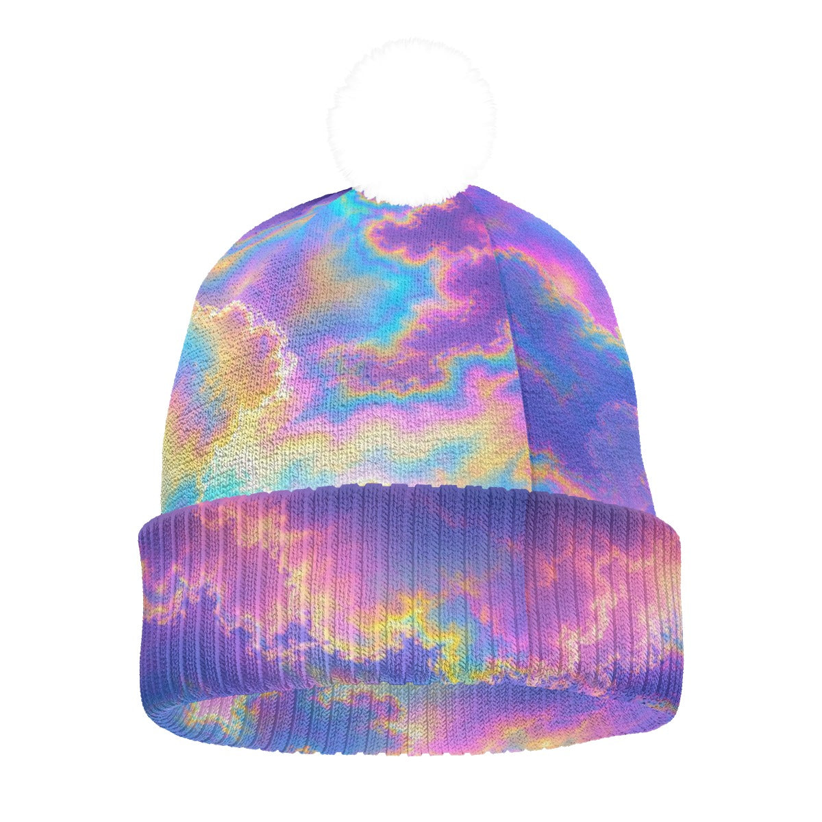 Knitted Hat With Pom-Pom
