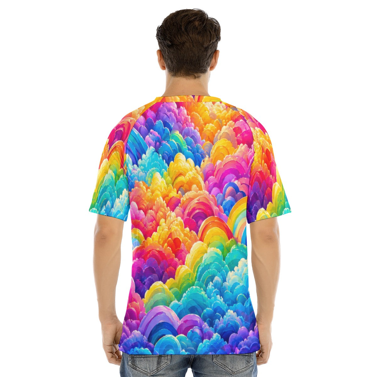 Men's Raglan Sleeve T-shirt With Button Closure