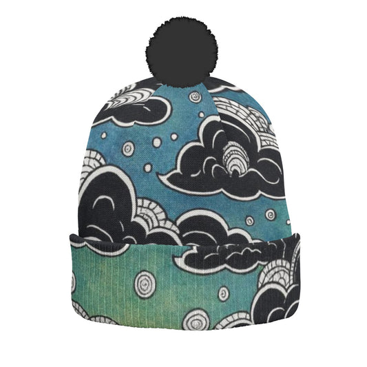Unisex Knitted Hat With Pom-Pom