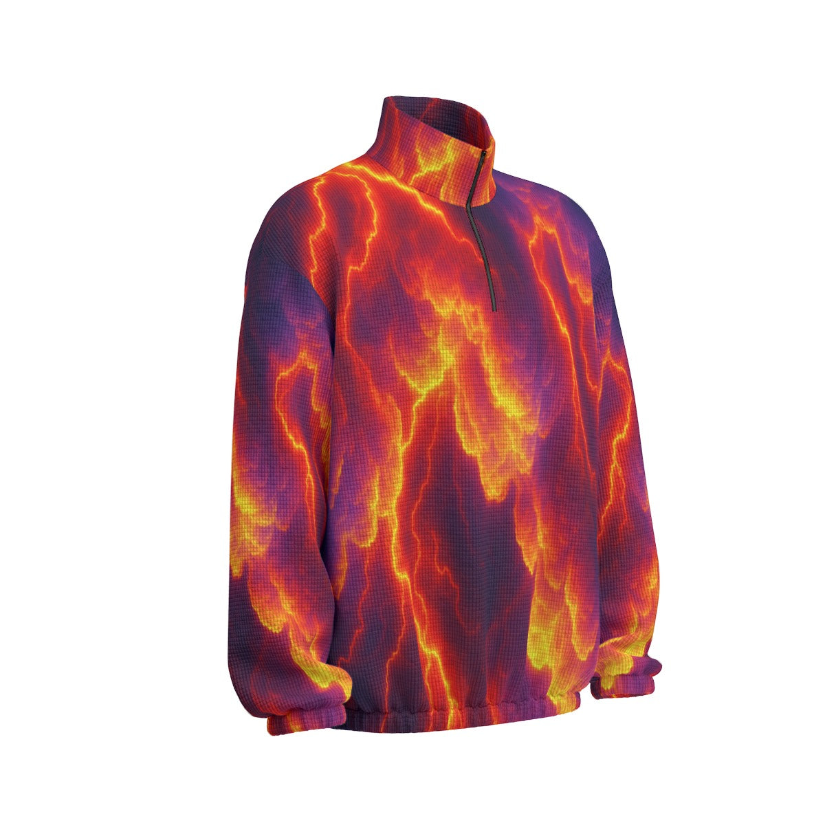 Unisex Turtleneck Zippered Sweatshirt