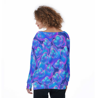 Women's Off-Shoulder Sweatshirt