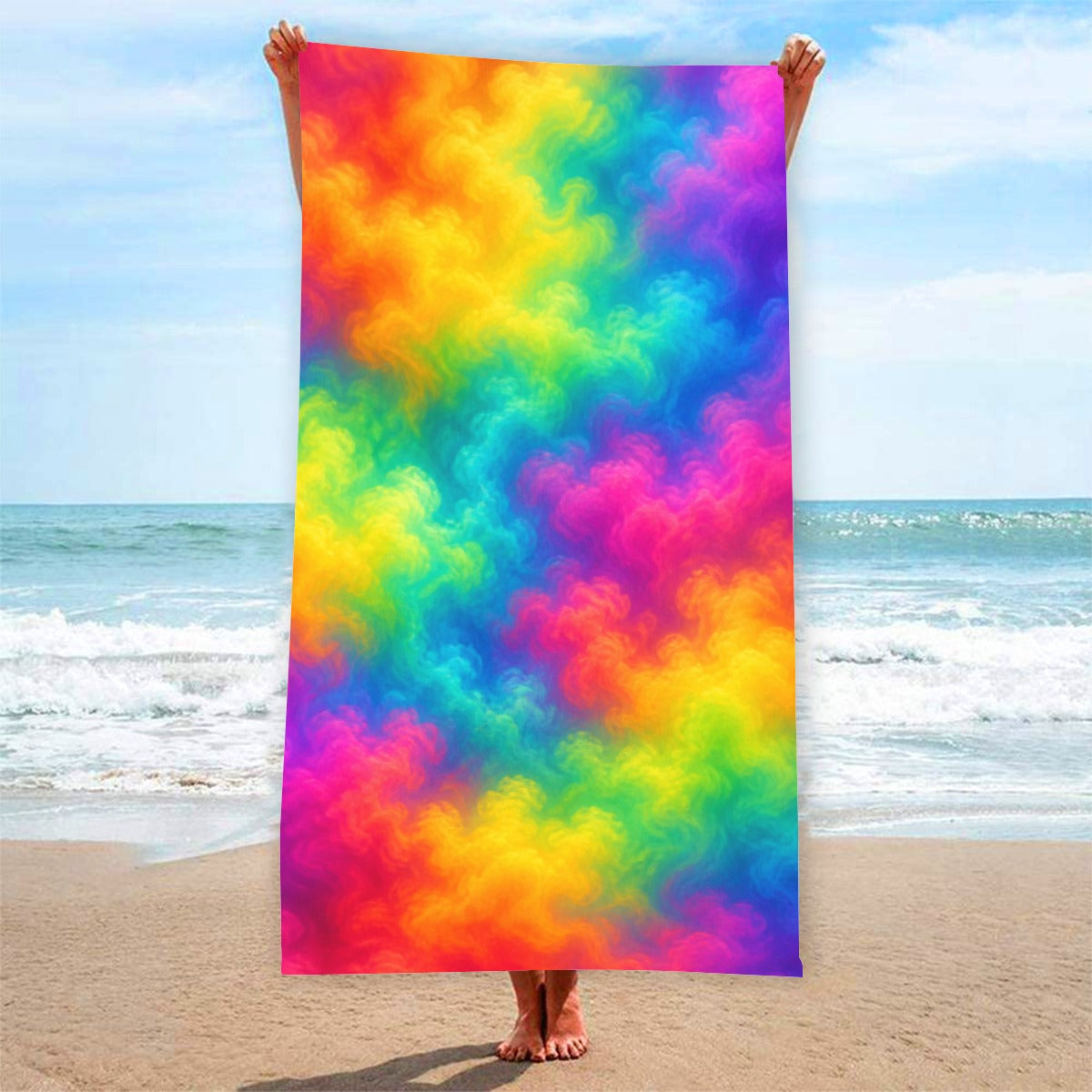 Adult Beach towel Vertical Style Printed in USA|320GSM