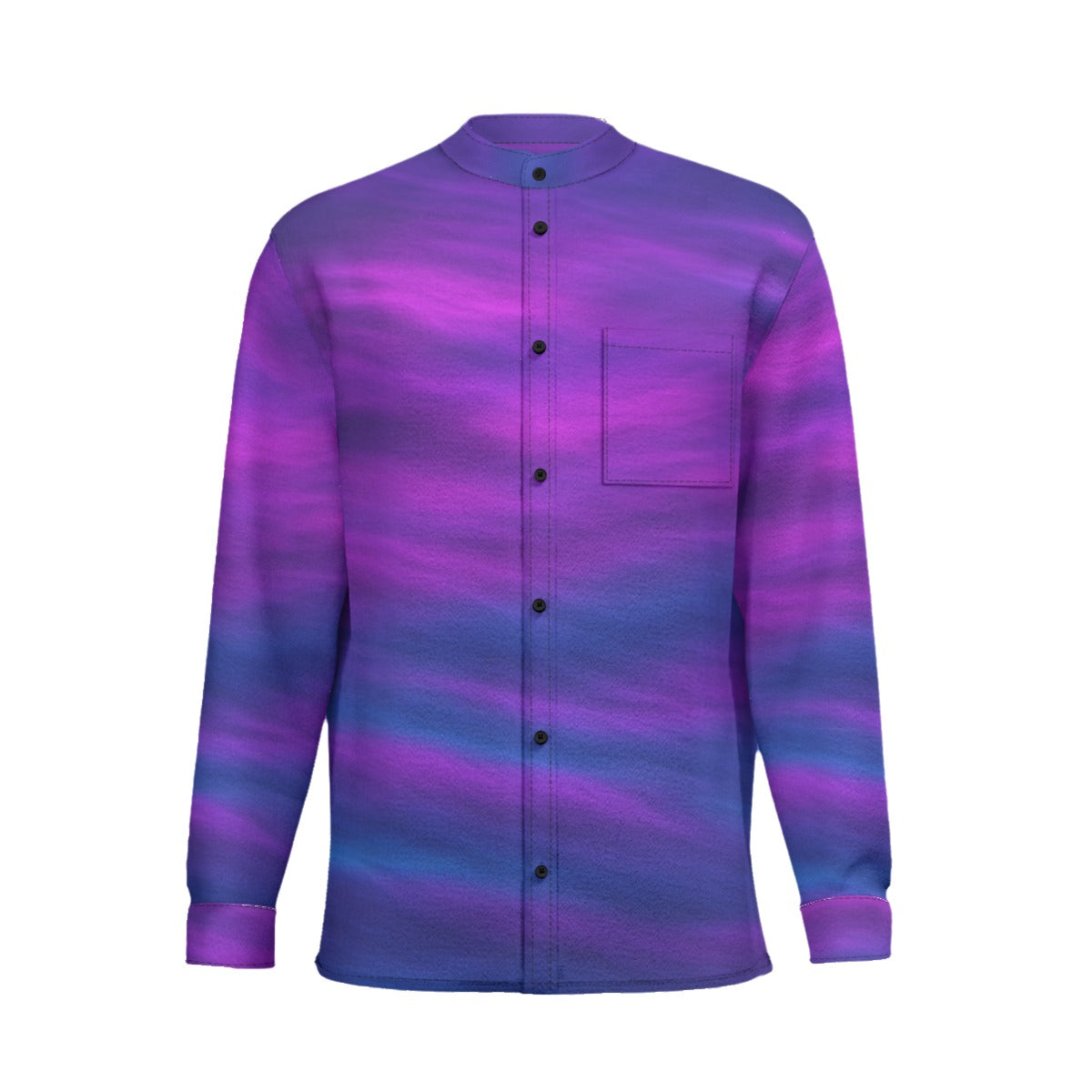 Unisex New Men'S Business Long-Sleeved Imitation Linen Shirt