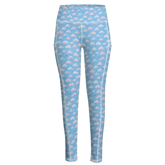 Functional Women's Yoga Leggings With Side Pockets|210GSM