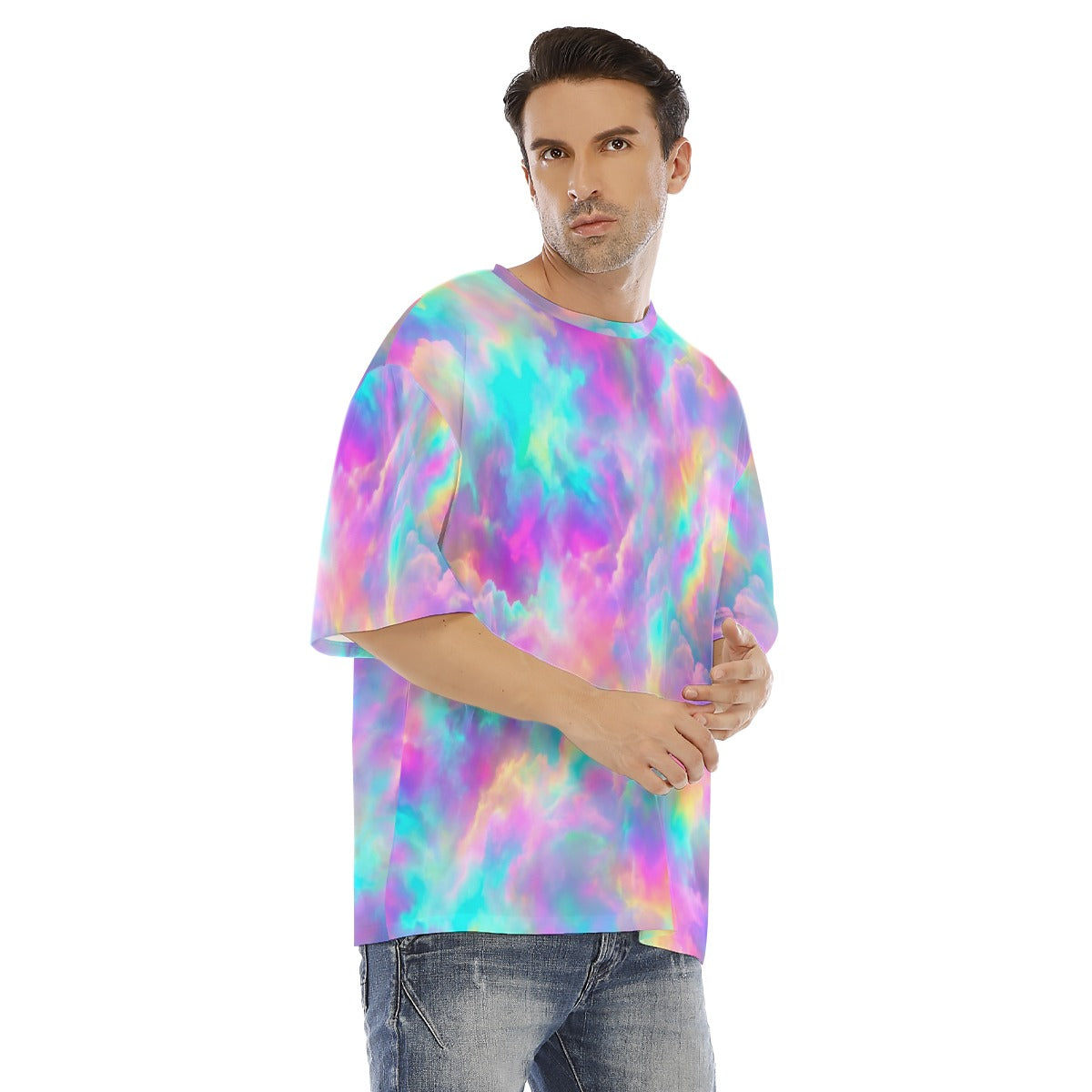 Men's Drop Shoulder T-shirt With Short Sleeve