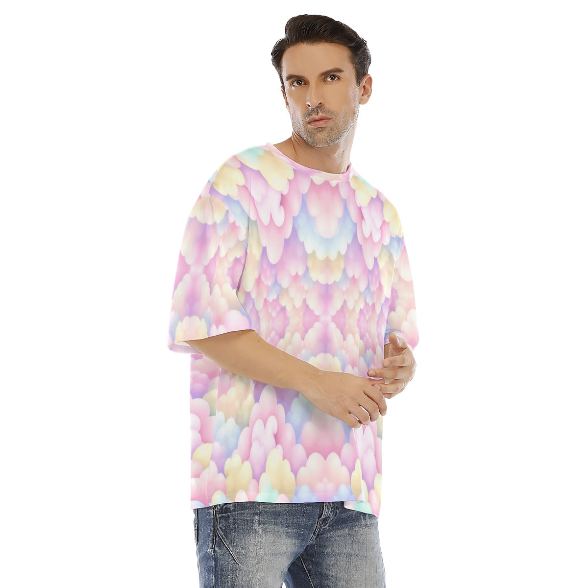 Men's Drop Shoulder T-shirt With Short Sleeve