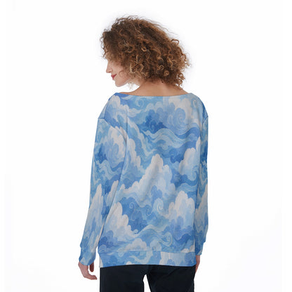 Women's Off-Shoulder Sweatshirt