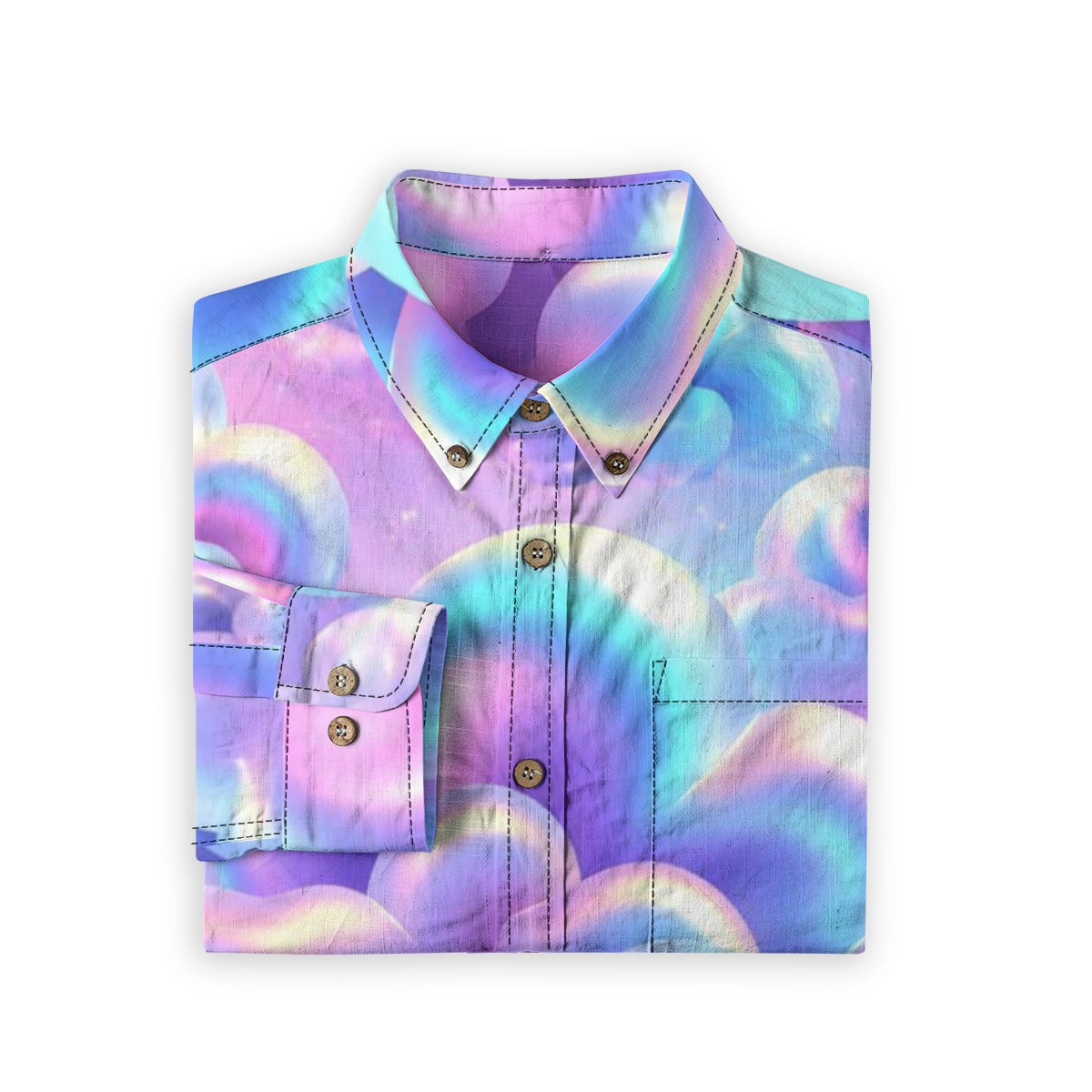 Men's Casual Lapel Long Sleeve Shirt|125GSM Cotton