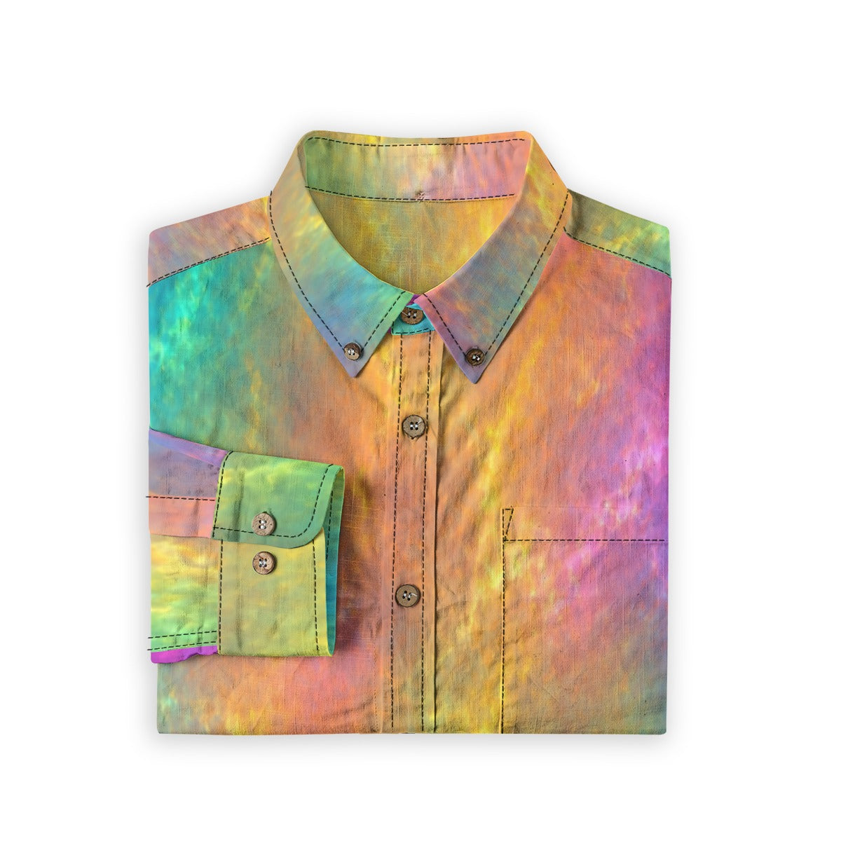 Men's Casual Lapel Long Sleeve Shirt|125GSM Cotton