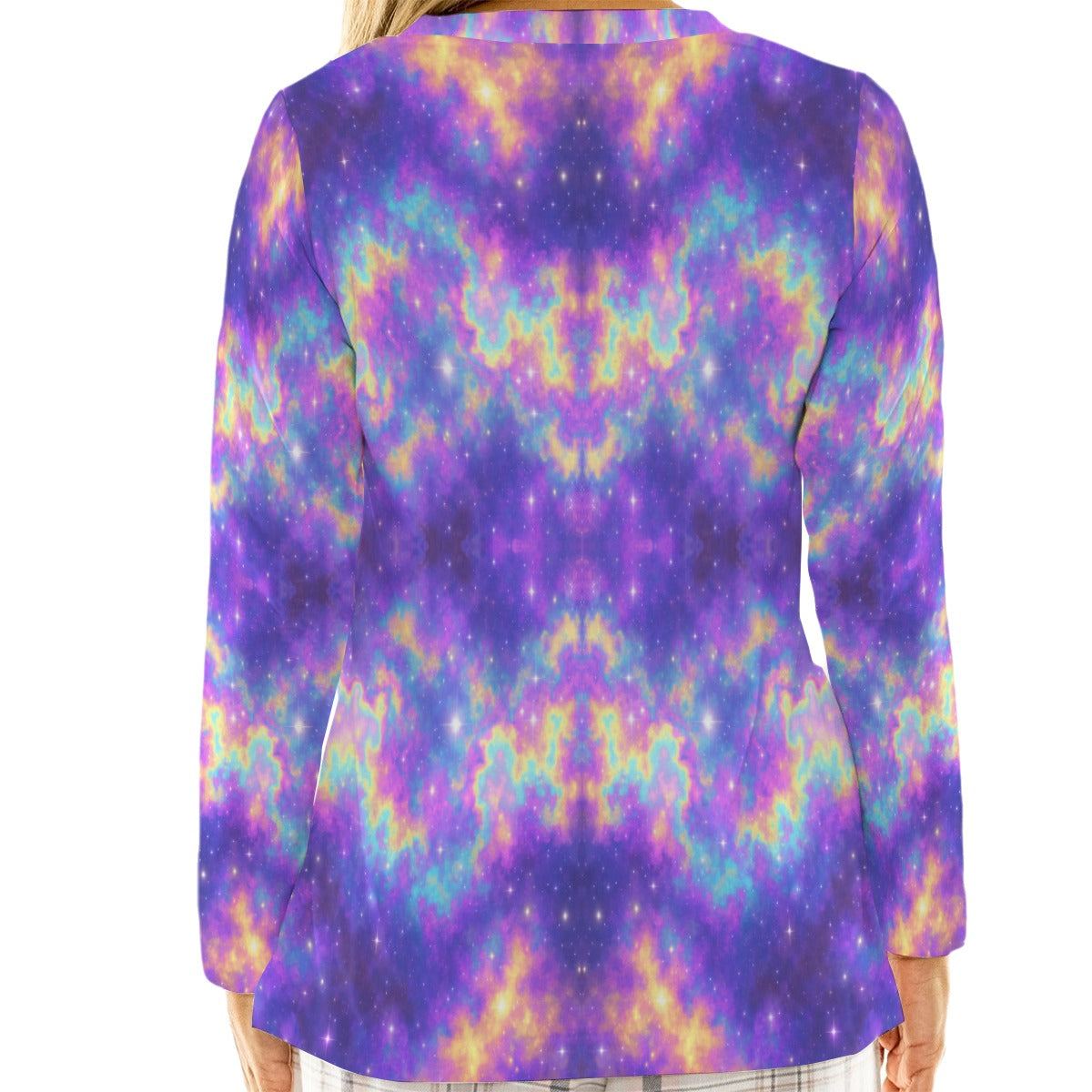 Women's Loose V-Neck T-Shirt With Long Sleeve