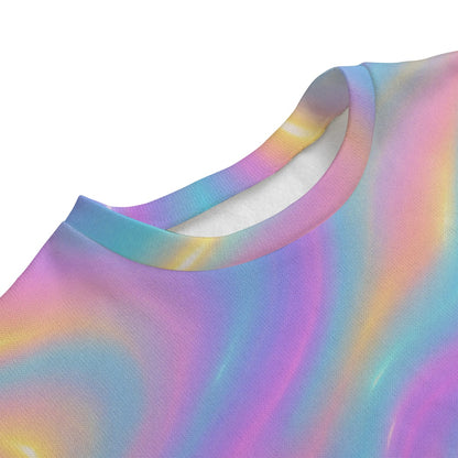 Unisex Drop-shoulder Knitted Fleece Sweater - view 3