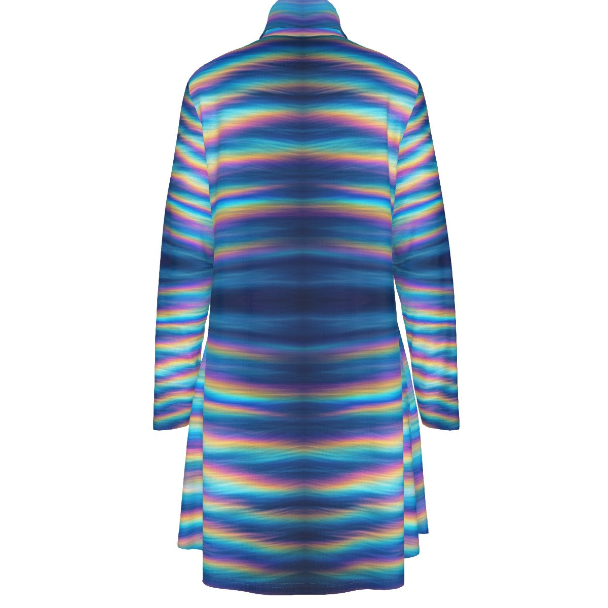 Women's High Neck Dress With Long Sleeve