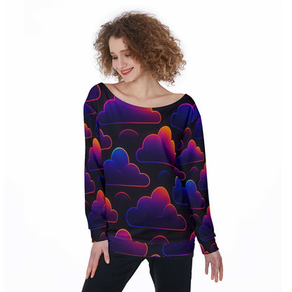 Women's Off-Shoulder Sweatshirt