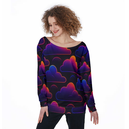 Women's Off-Shoulder Sweatshirt