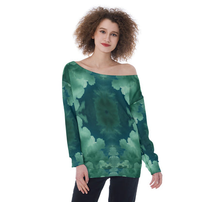 Women's Off-Shoulder Sweatshirt