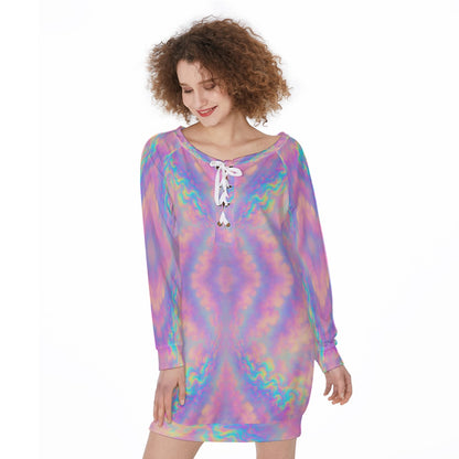 Women's Lace-Up Sweatshirt