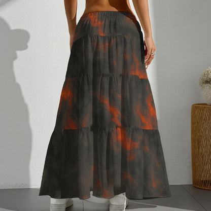 Women's Pleated Long Skirt