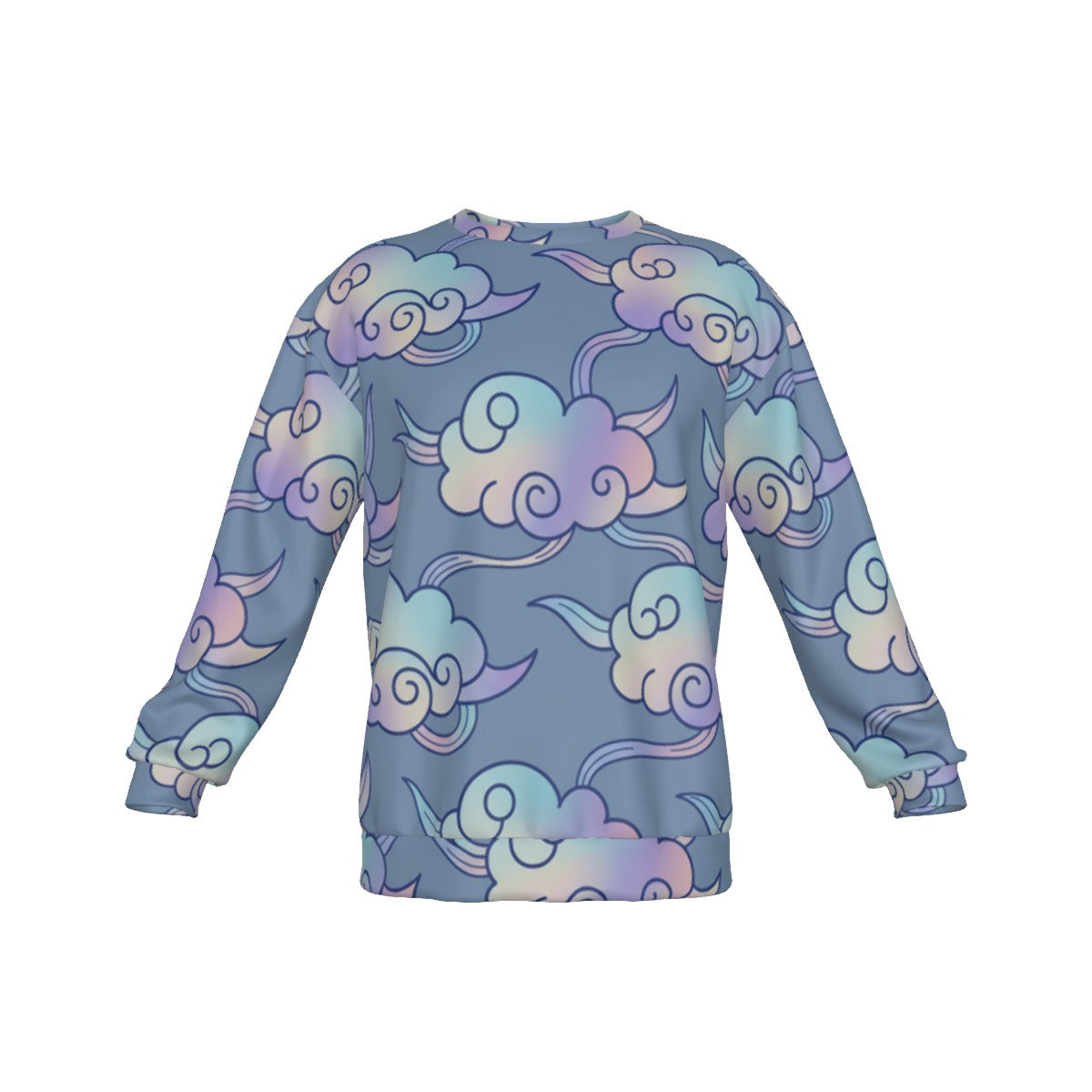 Men's Drop Shoulder Round Neck Long-Sleeved Sweatshirt