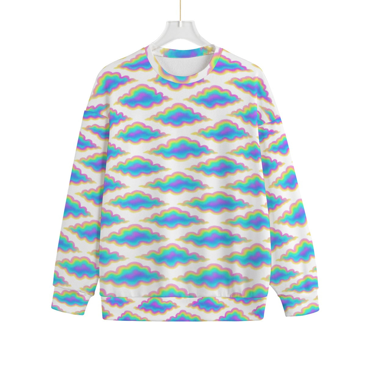 Unisex Drop-shoulder Knitted Fleece Sweater - view 1