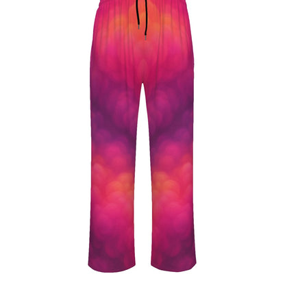 Unisex Knitted Fleece Wide Leg Pants