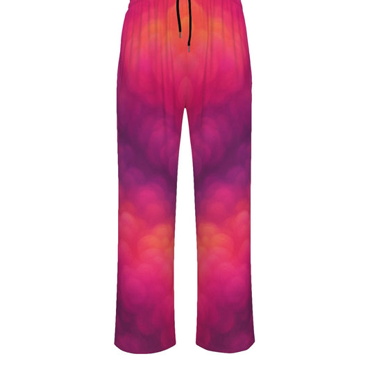 Unisex Knitted Fleece Wide Leg Pants